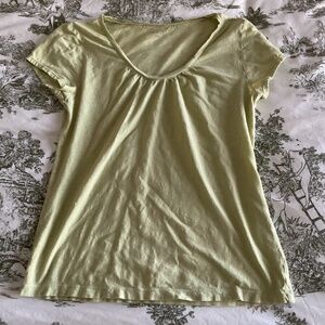 Spring green scoop neck tee from Loft, size Small